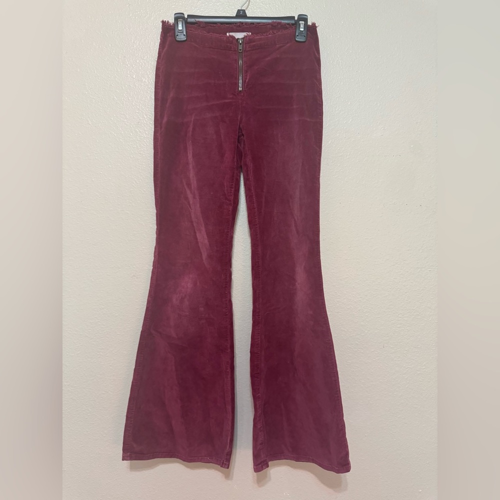 BDG Red Flare Wide Leg Jeans
